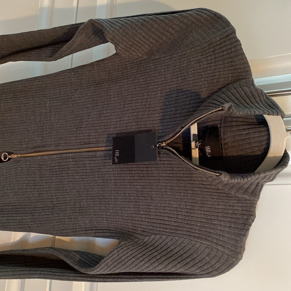 Double zip midi gray sweater by FATE LFD - Picture 2 of 5